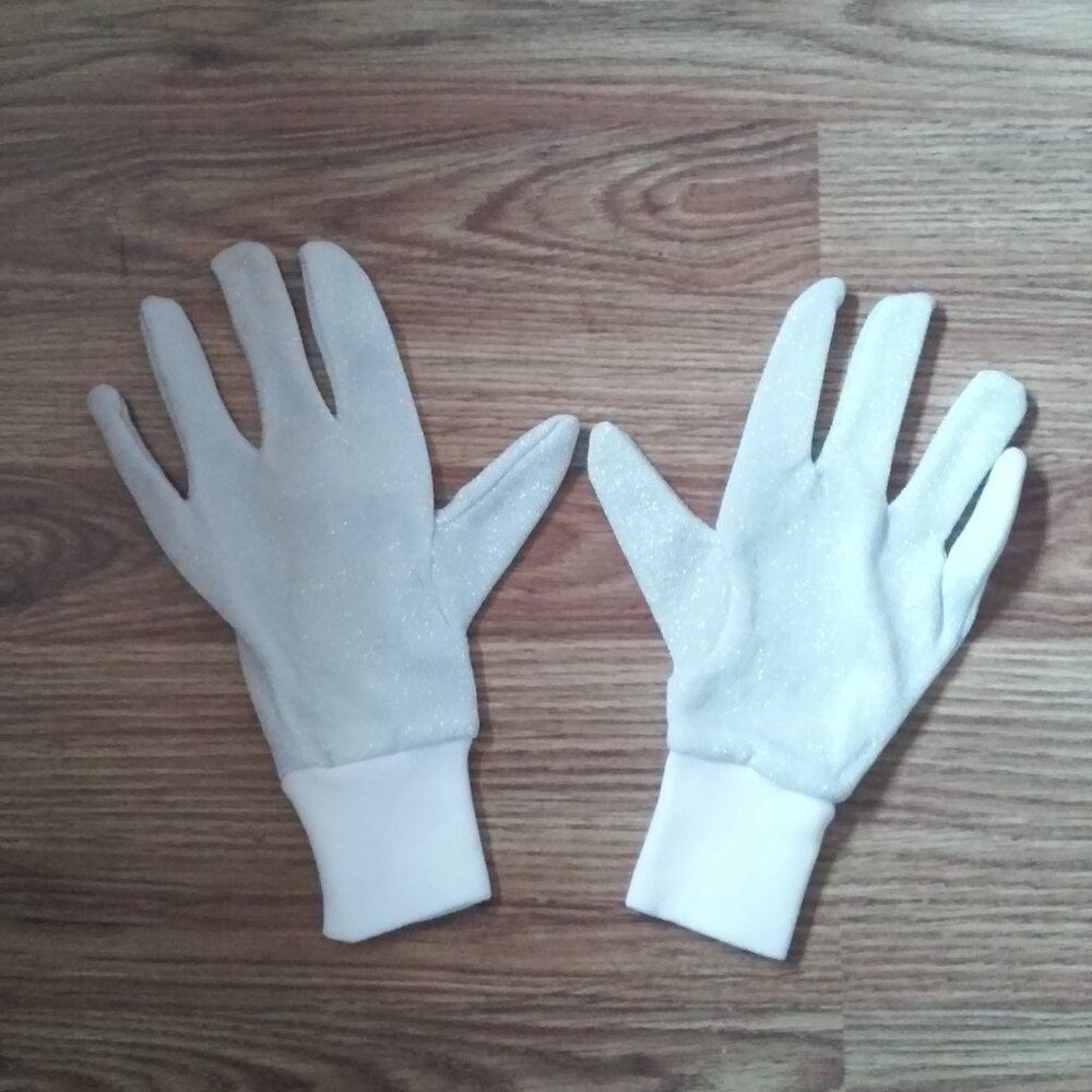 Sparkly Silver Gloves Women's Sz M New